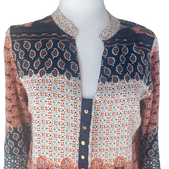 ✌️Zara Boho Paisley Tunic Dress: Eclectic Elegance with a 70's Vibe Size S - Picture 2 of 15